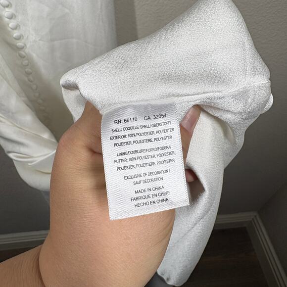 Jenny by Jenny Yoo Size 8 Harlyn Wedding Dress Gown White Lace Maxi Halter Train - Picture 14 of 16